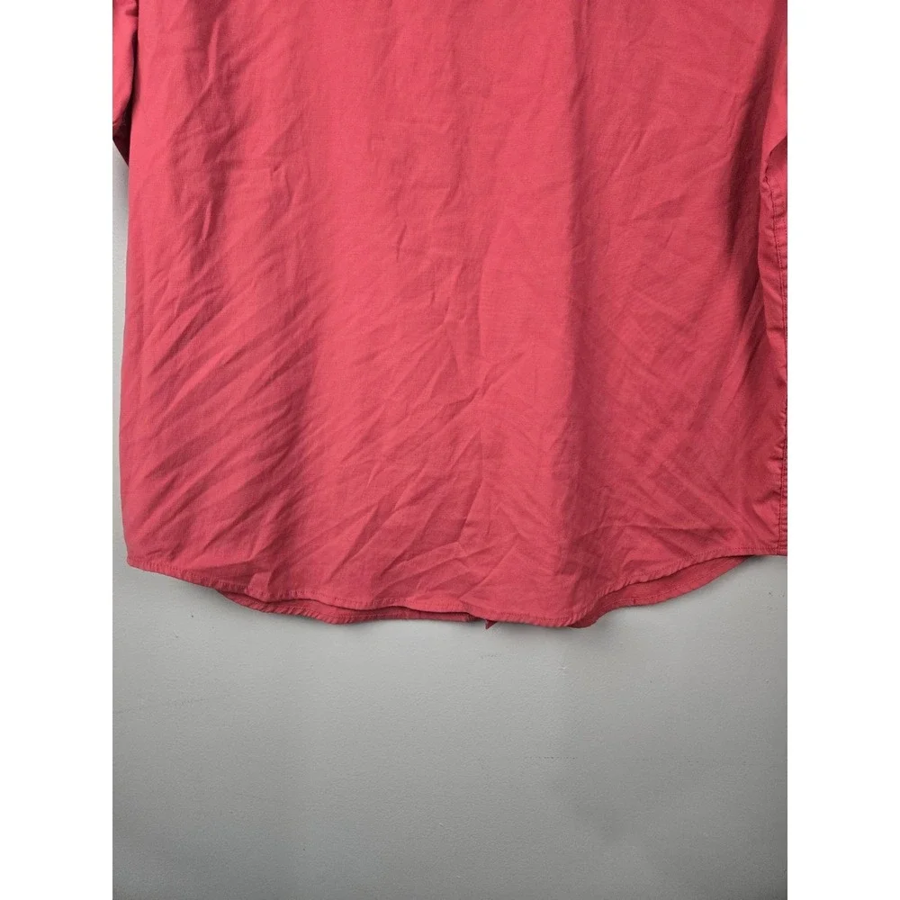 Coleman‎ Mens XXL Salmon Pink Short Sleeve Vented Fishing Hiking Utility Shirt